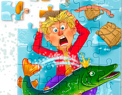 Illustrations for children's puzzles