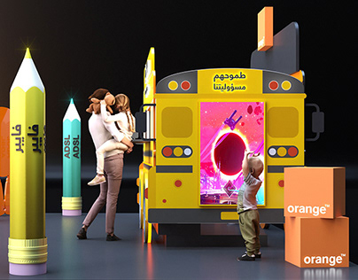 Back to school Booth - ORANGE