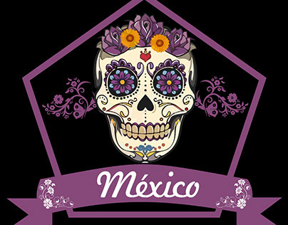 Logo do México Inspirada no Dia dos Mortos