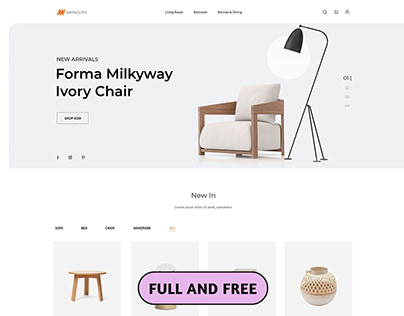 Furniture E-Commerce Website | Free