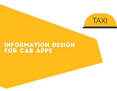 UX Research + Information Design | Cab Applications