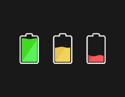Battery status indicator