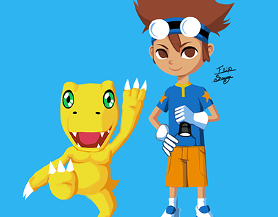 Digimon Tai and Agumon