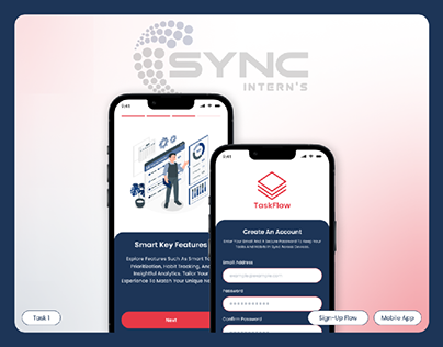 Mobile App Sign-Up Flow | Task 1 | SYNC INTERN'S