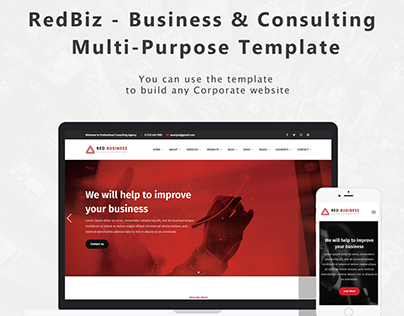 RedBiz - Finance & Consulting Multi-Purpose WordPress