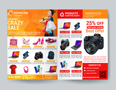 sell sheet ,product catalog ,flyer template