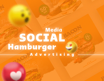 Hamburger ad graphic design
