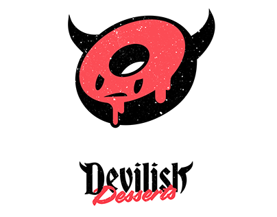 Devilish desserts concept