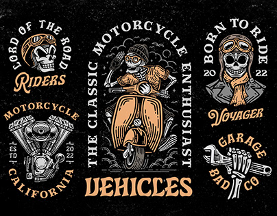 Motorcycle Badge Templates