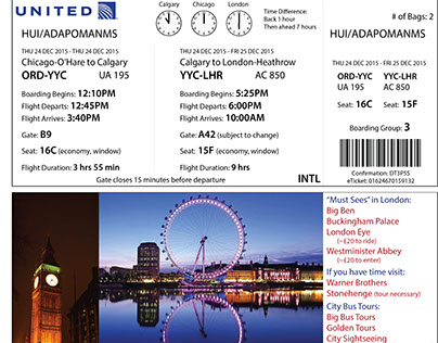 Redesigned Boarding Pass