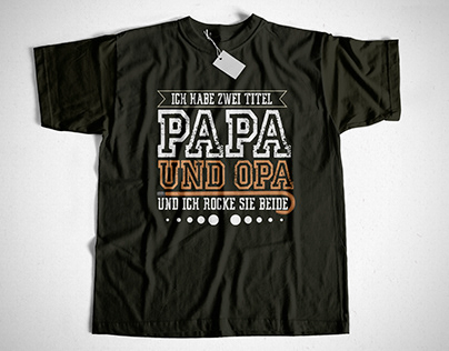 Papa OpaT-shirt design, German Language based T-shirt