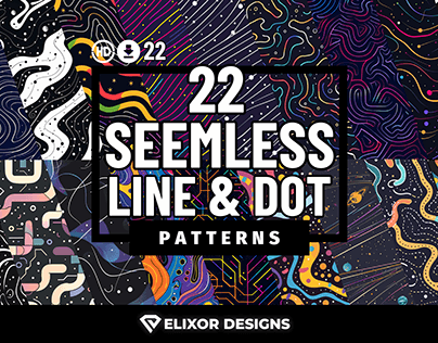 22 Line and Dot Patterns: Modern Geometric Designs