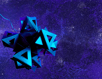 3d Paper Prisms - Space Oddity Model