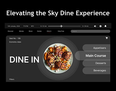 Designing a Food Booking Inflight Entertainment System