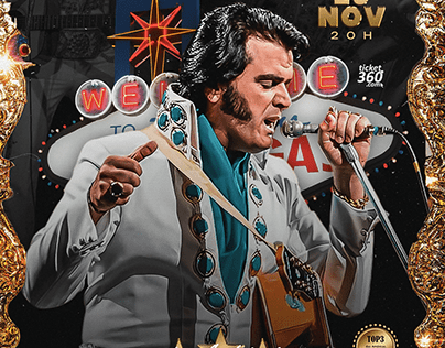 Flyer evento - Elvis Presley cover