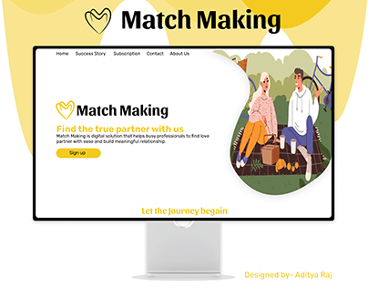 Website Presentation- Match Making ( The Wedding App )