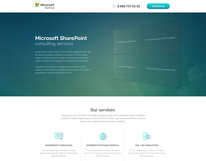 Landing page - Microsoft SharePoint
