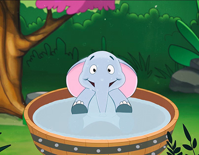 Cute Elephant Bath