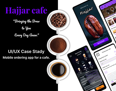 UI/UX Case Stady Mobile ordering app (Hajjar cafe)