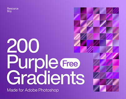 200 Free Purple Photoshop Gradients