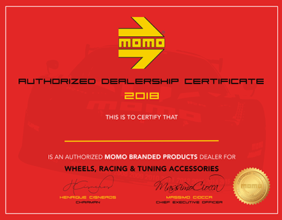 MOMO Authorized Dealer Certificate