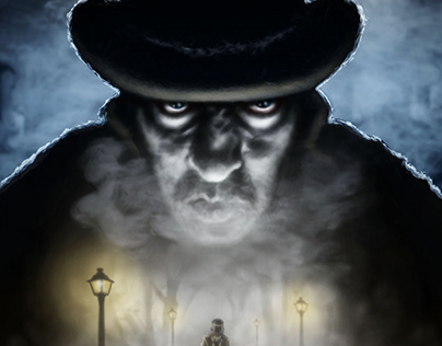 Magazine illustration of Jack the Ripper