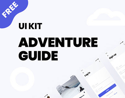 Adventure Guide - UI Kit Free for Adobe XD