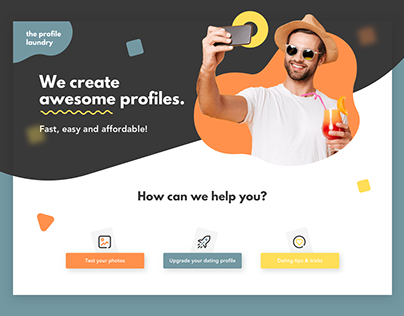 🤳Profile Laundry - Dating Tips Website Redesign