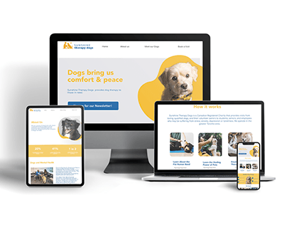 Sunshine Therapy Dogs Web Redesign