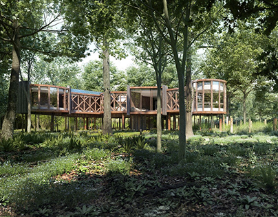 CGI - Tree House Project for H.A. made by LIGHT ORIGIN