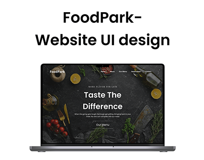 FoodPark - Website UI Design