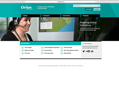 Orion New Zealand website