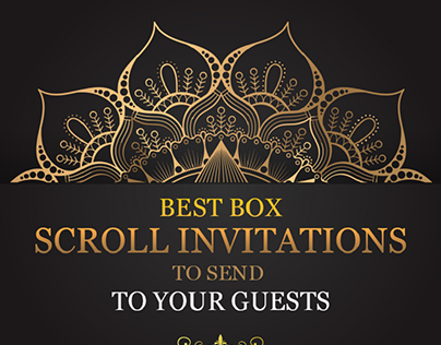 Box Scroll Invitations to send Your Guests