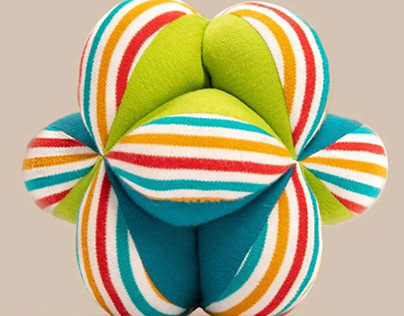 Soft Plush Clutch Ball For Babies With Rattle
