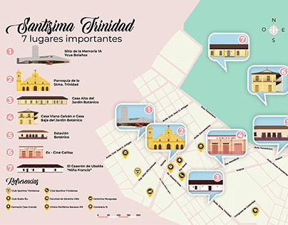 Tourist map - Mapa turístico de Santísima Trinidad
