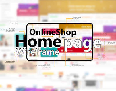 Online Shop Wireframe - Home Page