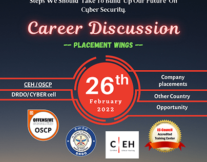 Career Discussion Webinar Poster