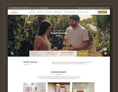 Hotel Web Design | Hotel Viñas Queirolo