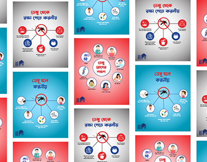 Dengue Awareness Campaign Poster Design for EWU