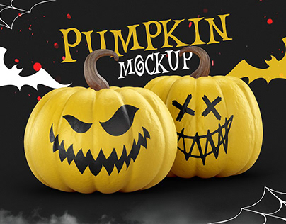 Halloween Pumpkin Mockup