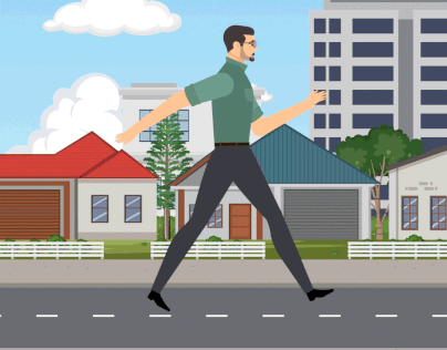 Man Running Animation Gif