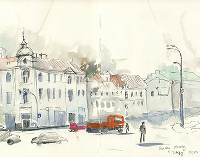 Cities of Ukraine in sketches