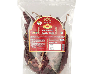 Sol Whole Dried Guajillo Chillies with Stem