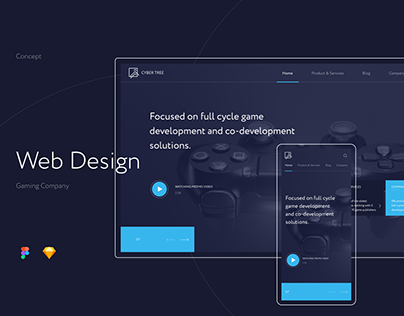 Gaming Company Website Design