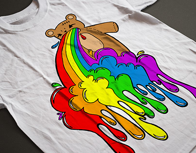 Vomit Bear Shirt Design