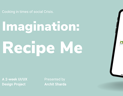 Recipe Me - A 2-week UI/UX Project