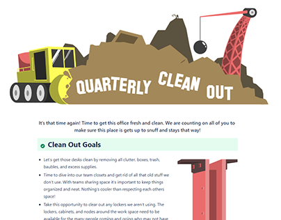 Quarterly Clean Newsletter
