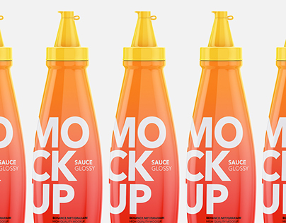 Sauce bottle - Mockup