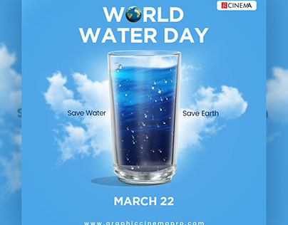 world water day social media post design