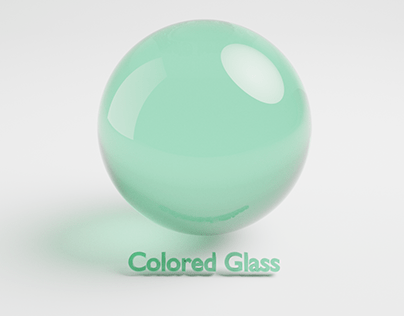 Blender Transparent Colored Glass Material